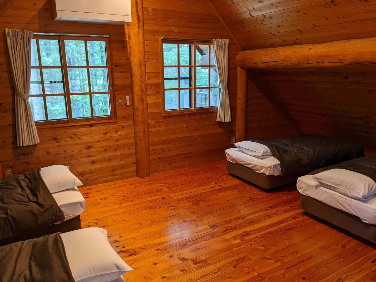 White Tree Log House Madarao Tangram Aparthotel Shinano  Exteriör bild