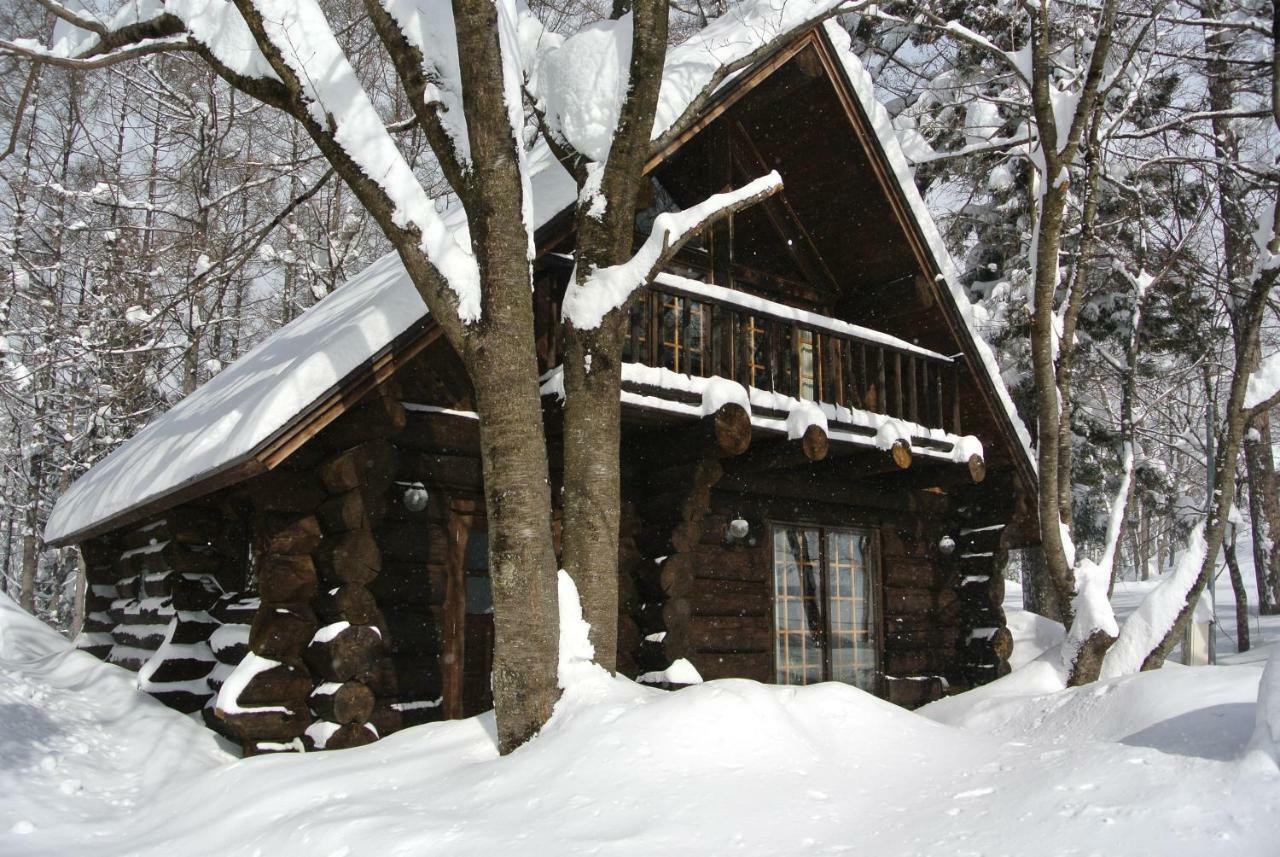 White Tree Log House Madarao Tangram Aparthotel Shinano  Exteriör bild